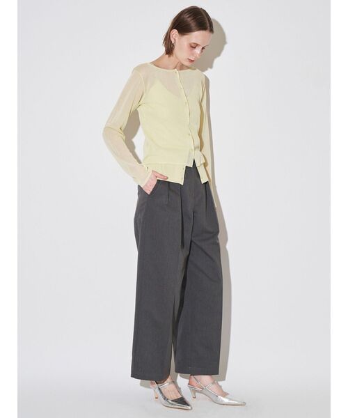 ELENDEEK（エレンディーク）の「マルチキャミセットニット（カーディガン/ボレロ・レディース・チャコールグレー/イエロー/ミント・FREE）」の10枚目の写真