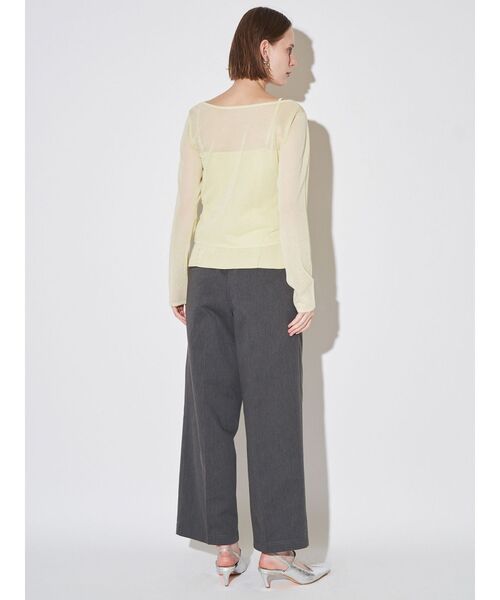 ELENDEEK（エレンディーク）の「マルチキャミセットニット（カーディガン/ボレロ・レディース・チャコールグレー/イエロー/ミント・FREE）」の11枚目の写真