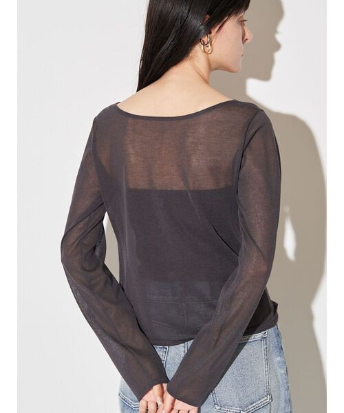 ELENDEEK（エレンディーク）の「マルチキャミセットニット（カーディガン/ボレロ・レディース・チャコールグレー/イエロー/ミント・FREE）」の20枚目の写真