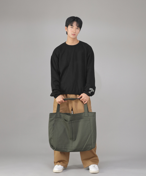 SAINTCREW（セントクルー）の「メガビッグサイズカーゴエコバッグ MCE-142 カーキ BKS（エコバッグ/サブバッグ・メンズ・その他・フリー）」の2枚目の写真