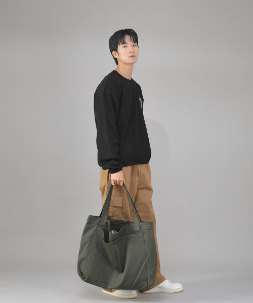 SAINTCREW（セントクルー）の「メガビッグサイズカーゴエコバッグ MCE-142 カーキ BKS（エコバッグ/サブバッグ・メンズ・その他・フリー）」の3枚目の写真