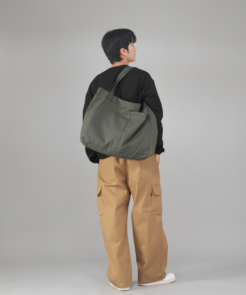 SAINTCREW（セントクルー）の「メガビッグサイズカーゴエコバッグ MCE-142 カーキ BKS（エコバッグ/サブバッグ・メンズ・その他・フリー）」の5枚目の写真