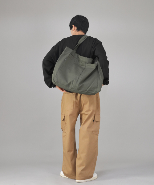SAINTCREW（セントクルー）の「メガビッグサイズカーゴエコバッグ MCE-142 カーキ BKS（エコバッグ/サブバッグ・メンズ・その他・フリー）」の6枚目の写真