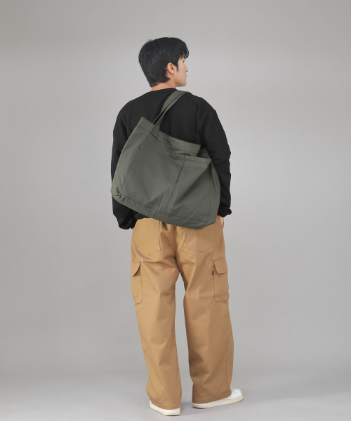 SAINTCREW（セントクルー）の「メガビッグサイズカーゴエコバッグ MCE-142 カーキ BKS（エコバッグ/サブバッグ・メンズ・その他・フリー）」の7枚目の写真