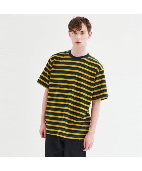 CODE I'M(コードアイエム)の「アセンティックロゴプリントMGNストライプオーバーサイズ半袖Tシャツ(Tシャツ/カットソー・メンズ・その他・MEDIUM/LARGE/X-LARGE)」の1枚目の写真