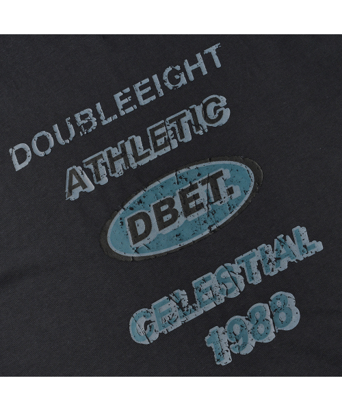 DOUBLE EIGHT(ダブルエイト)の「DBET ピグメント 半袖 オーバーフィット (ブラックネイビー)(Tシャツ/カットソー・メンズ・ダークネイビー・FREE)」の3枚目の写真