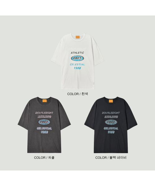 DOUBLE EIGHT(ダブルエイト)の「DBET ピグメント 半袖 オーバーフィット (ブラックネイビー)(Tシャツ/カットソー・メンズ・ダークネイビー・FREE)」の4枚目の写真