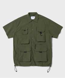 OUTSTANDING（アウトスタンディング）の「NYLON UTILITY PACKABLE HALF SHIRT_OLIVE（シャツ/ブラウス・メンズ）」