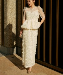 My shawty（マイシャウティー）の「rose peplum set dress（ドレス）」