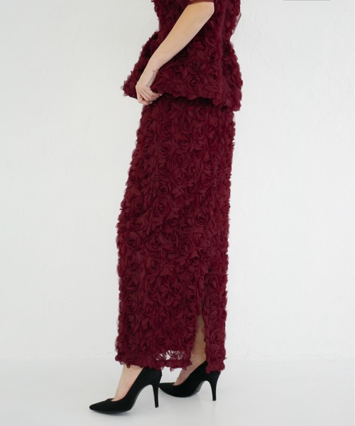 rose peplum set dress（ドレス）｜My shawty（マイシャウティー）の