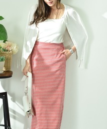 INTERPLANET（インタープラネット）の「カットギンガムジャガードナロースカート（スカート）」