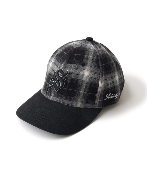 Subciety（サブサエティ）の「Ombre check cap（キャップ・メンズ・ブラウン/ブラック・FREE）」の8枚目の写真