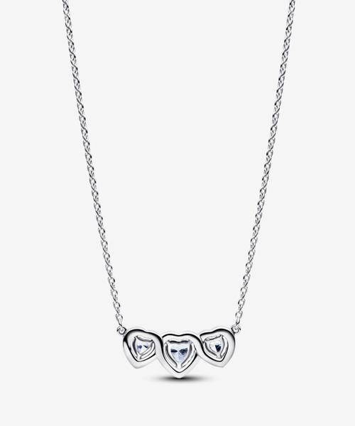 PANDORA（パンドラ）の「ハロー ハート トリロジー コリエ ネックレス（ネックレス・レディース・シルバー・45cm）」の2枚目の写真