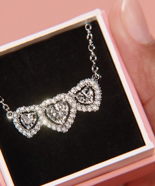 PANDORA（パンドラ）の「ハロー ハート トリロジー コリエ ネックレス（ネックレス・レディース・シルバー・45cm）」の5枚目の写真