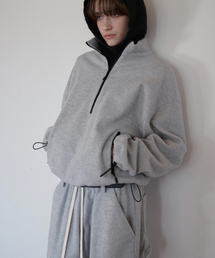 SIGREAT（シグレート）の「ウールブレンドフリースジップアップ_ライトグレー（スウェット）」