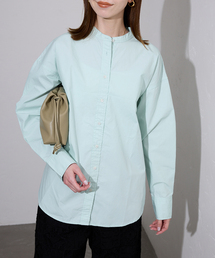 ROYAL NAVY（ロイヤルネイビー）の「《追加2》ROYAL NAVY/ロイヤルネイビー SLOBE別注 バンドカラーシャツ（シャツ/ブラウス）」