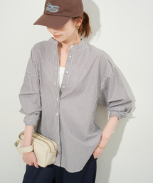 ROYAL NAVY（ロイヤルネイビー）の「《追加2》ROYAL NAVY/ロイヤルネイビー SLOBE別注 バンドカラーシャツ（シャツ/ブラウス）」