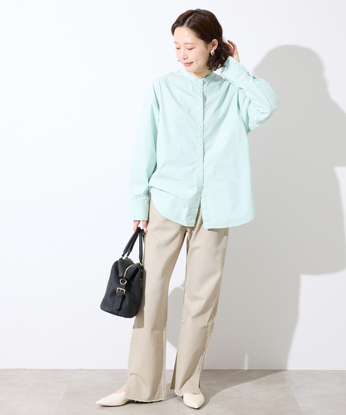 ROYAL NAVY(ロイヤルネイビー)の「《追加2》ROYAL NAVY/ロイヤルネイビー SLOBE別注 バンドカラーシャツ(シャツ/ブラウス・レディース・ライトイエロー/ブラウン/グリーン系その他・FREE)」の13枚目の写真
