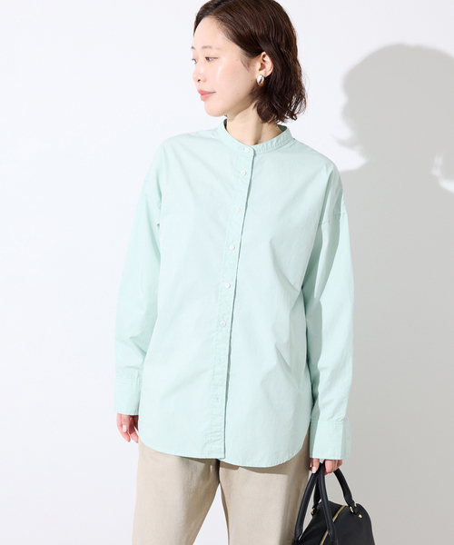 ROYAL NAVY(ロイヤルネイビー)の「《追加2》ROYAL NAVY/ロイヤルネイビー SLOBE別注 バンドカラーシャツ(シャツ/ブラウス・レディース・ライトイエロー/ブラウン/グリーン系その他・FREE)」の16枚目の写真