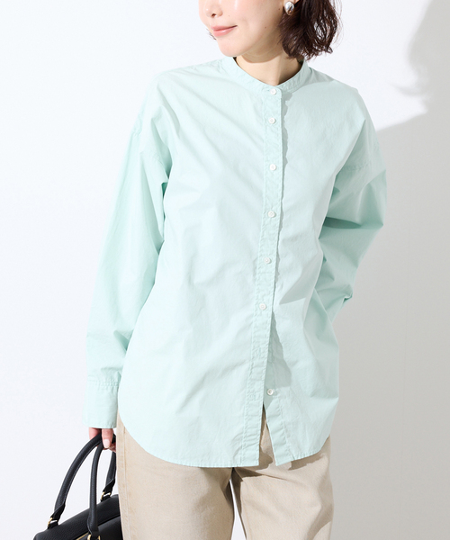 ROYAL NAVY(ロイヤルネイビー)の「《追加2》ROYAL NAVY/ロイヤルネイビー SLOBE別注 バンドカラーシャツ(シャツ/ブラウス・レディース・ライトイエロー/ブラウン/グリーン系その他・FREE)」の17枚目の写真