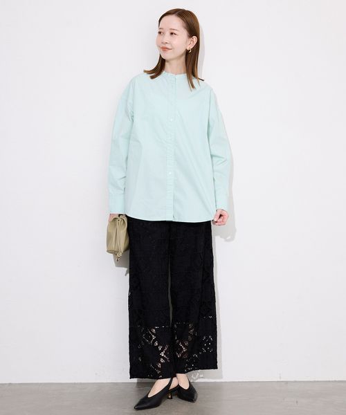 ROYAL NAVY(ロイヤルネイビー)の「《追加2》ROYAL NAVY/ロイヤルネイビー SLOBE別注 バンドカラーシャツ(シャツ/ブラウス・レディース・ライトイエロー/ブラウン/グリーン系その他・FREE)」の18枚目の写真