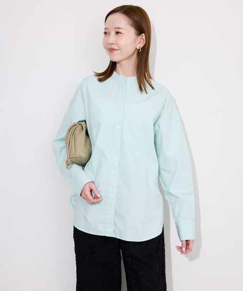 ROYAL NAVY(ロイヤルネイビー)の「《追加2》ROYAL NAVY/ロイヤルネイビー SLOBE別注 バンドカラーシャツ(シャツ/ブラウス・レディース・ライトイエロー/ブラウン/グリーン系その他・FREE)」の22枚目の写真