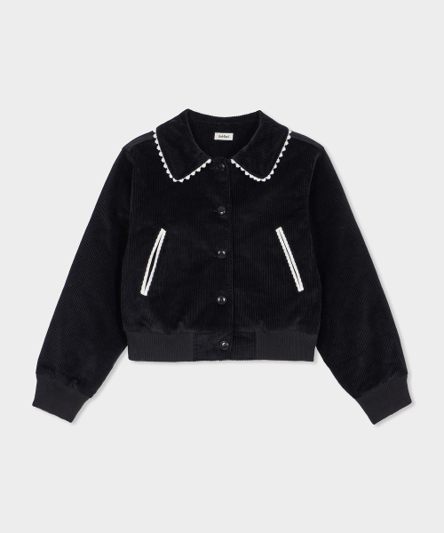 BELLOL(ベロエル)の「Corduroy cropped jacket BLACK(その他アウター・レディース・その他・FREE)」の5枚目の写真