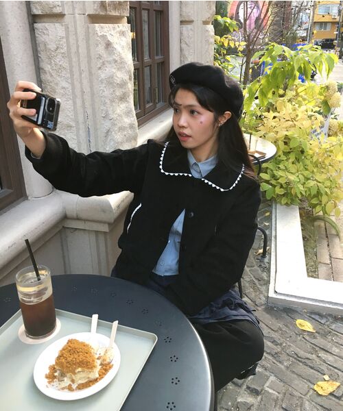 BELLOL(ベロエル)の「Corduroy cropped jacket BLACK(その他アウター・レディース・その他・FREE)」の8枚目の写真