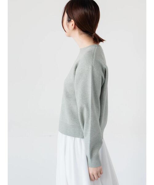 Te chichi TERRASSE（テチチテラス）の「フロントロゴニットプルオーバー（ニット/セーター・レディース・ベージュ/オフホワイト/ネイビー/グレー・F）」の10枚目の写真