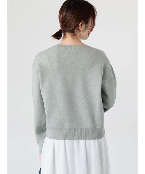 Te chichi TERRASSE（テチチテラス）の「フロントロゴニットプルオーバー（ニット/セーター・レディース・ベージュ/オフホワイト/ネイビー/グレー・F）」の11枚目の写真