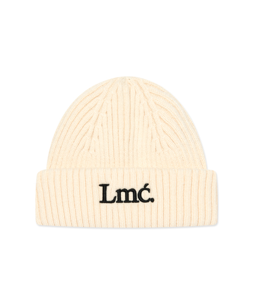 LMCの「SERIF NAME KNIT BEANIE ivory(ニットキャップ/ビーニー・レディース・その他・ONE SIZE)」の1枚目の写真