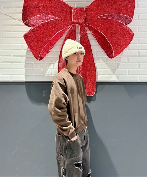 LMCの「SERIF NAME KNIT BEANIE ivory(ニットキャップ/ビーニー・レディース・その他・ONE SIZE)」の4枚目の写真