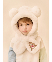 CAREBEARS（ケアベア）の「ポンポンテンダーハートベアフードウォーマー（ハット）」