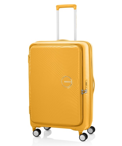 AMERICAN TOURISTER(アメリカンツーリスター)の「アメリカンツーリスター CURIO スピナー75 EXP ブックオープニング ゴールデンイエロー(スーツケース/キャリーバッグ・レディース・イエロー・L)」の1枚目の写真