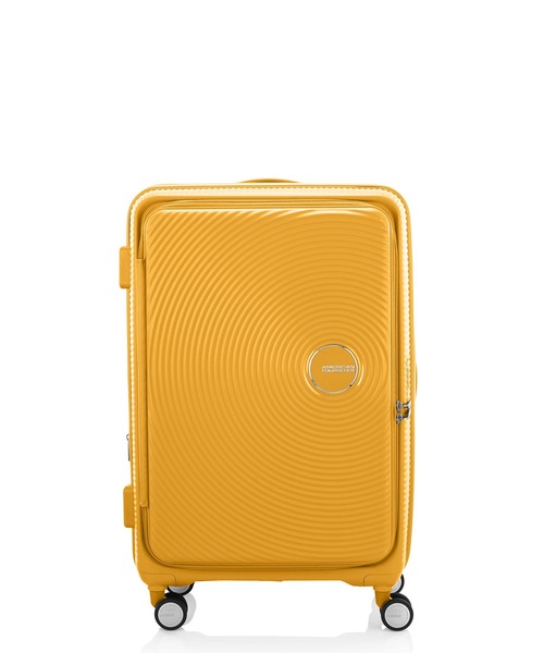AMERICAN TOURISTER(アメリカンツーリスター)の「アメリカンツーリスター CURIO スピナー75 EXP ブックオープニング ゴールデンイエロー(スーツケース/キャリーバッグ・レディース・イエロー・L)」の2枚目の写真