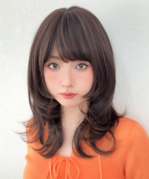 Brightlele(ブライトララ)の「「 キャンディモアレイヤー 」 ウィッグ ロング ミディアム レイヤー セミロング 可愛い(ウィッグ・レディース・その他8/その他5/その他3/その他2/その他4/その他6/その他1/その他7・フリー)」の2枚目の写真
