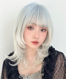 Brightlele（ブライトララ）の「「 キャンディモアレイヤー 」 ウィッグ ロング ミディアム レイヤー セミロング 可愛い（ウィッグ）」