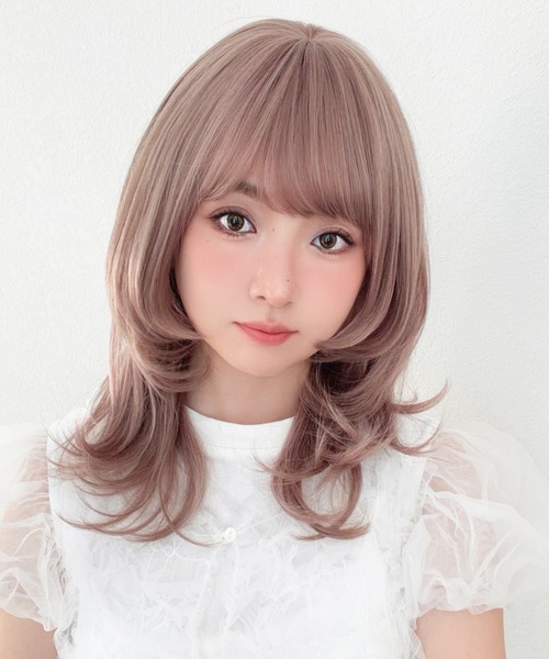 Brightlele(ブライトララ)の「「 キャンディモアレイヤー 」 ウィッグ ロング ミディアム レイヤー セミロング 可愛い(ウィッグ・レディース・その他8/その他5/その他3/その他2/その他4/その他6/その他1/その他7・フリー)」の3枚目の写真