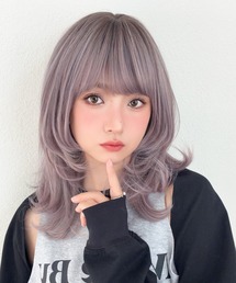 Brightlele（ブライトララ）の「「 キャンディモアレイヤー 」 ウィッグ ロング ミディアム レイヤー セミロング 可愛い（ウィッグ）」
