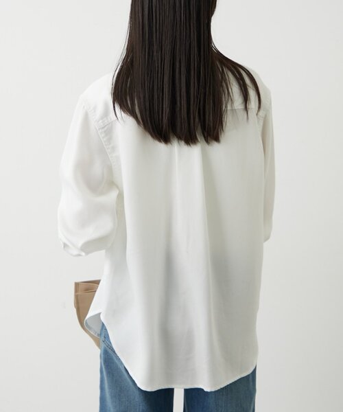 LOUNGEDRESS（ラウンジドレス）の「ライトデニムボウタイブラウス（シャツ/ブラウス・レディース・ブルー/オフホワイト・FREE）」の12枚目の写真