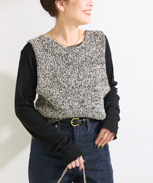 B.C STOCK | 手洗い可 / MIXラメニットベスト(ベスト)