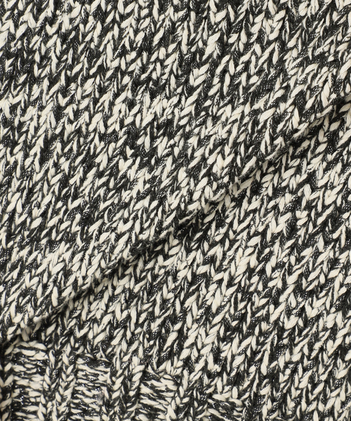 B.C STOCK（ベーセーストック）の「手洗い可 / MIXラメニットベスト（ベスト・レディース・ホワイト/ブラック・FREE）」の14枚目の写真