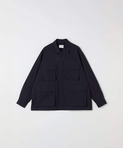 SHIPS any: コットン/ナイロン ワッシャー BDU シャツ ジャケット
