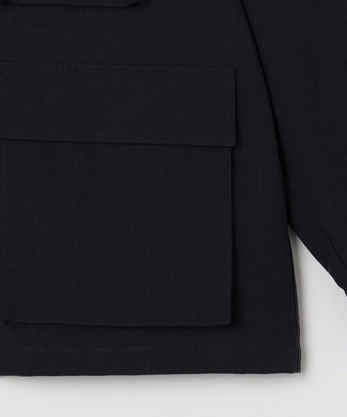 SHIPS any(シップス エニィ)の「SHIPS any: コットン/ナイロン ワッシャー BDU シャツ ジャケット (セットアップ対応)◇(ミリタリージャケット・メンズ・ネイビー/ライトグレー/グレー・MEDIUM/X-LARGE/LARGE)」の22枚目の写真