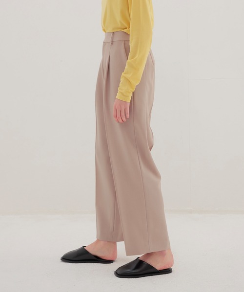 DRESSLAVE(ドレスレイブ)の「B7 / dry gaba slacks pants(ドライギャバスラックスパンツ)(スラックス・レディース・グレー/ベージュ・36/38)」の3枚目の写真