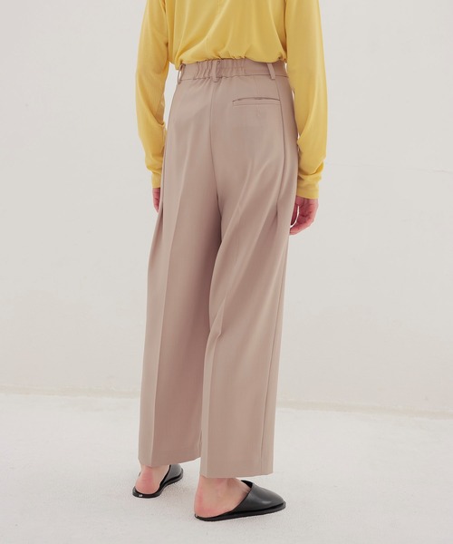 DRESSLAVE(ドレスレイブ)の「B7 / dry gaba slacks pants(ドライギャバスラックスパンツ)(スラックス・レディース・グレー/ベージュ・36/38)」の4枚目の写真