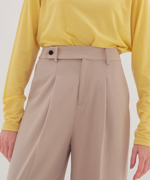 DRESSLAVE(ドレスレイブ)の「B7 / dry gaba slacks pants(ドライギャバスラックスパンツ)(スラックス・レディース・グレー/ベージュ・36/38)」の5枚目の写真