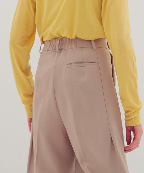 DRESSLAVE(ドレスレイブ)の「B7 / dry gaba slacks pants(ドライギャバスラックスパンツ)(スラックス・レディース・グレー/ベージュ・36/38)」の6枚目の写真