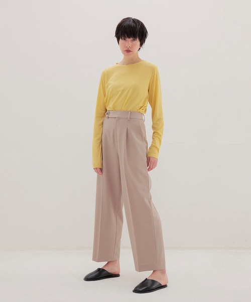 DRESSLAVE(ドレスレイブ)の「B7 / dry gaba slacks pants(ドライギャバスラックスパンツ)(スラックス・レディース・グレー/ベージュ・36/38)」の7枚目の写真