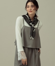 LAKOLE | 袖レースレイヤード長袖 / 654805(Tシャツ/カットソー)